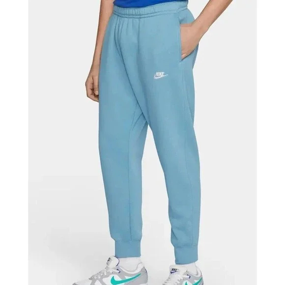 Nike, Pants, New Nike Sportswear Club Fleece Tapered Joggers Cerulean  Mens 2xl 82643424